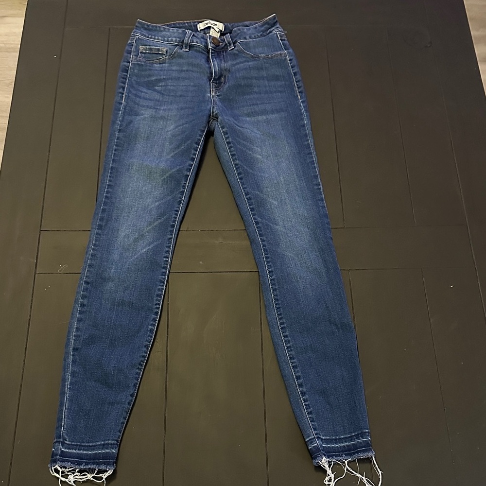 Refuge Dark Blue Skinny Jeans